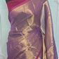 Cotton tissue saree with stitched blouse