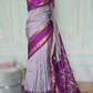 Pure silk iklat handloom saree with stitched blouse