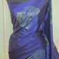 Soft silk kancheepuram saree (Nany blue) with stitched blouse