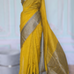 Art silk saree with antique border- stitched blouse