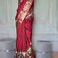 Mangalgiri check saree with madhubani print