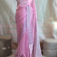 Organza Muslim silk saree with sequins work