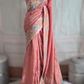 Pure Tussar silk saree with meenakari weaving- stitched blouse