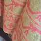 Soft cotton tussar saree with jamdani weaving ( Light yellow pink)- BP