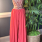 Party wear 3 oc set ( burnt orange/peach shade)