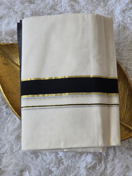 Mens mund(dhoti)black