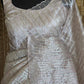 Pure organza designer saree with stitched blouse( golden beige shade)