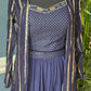 Navy blue 3 pc party wear set