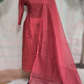 Net kotta 3 pc salwar suit set (brick brown)