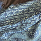 Modal silk on Indigo-  with natural dye handblock Ajrakh vanaspati print Saree with stitched blouse