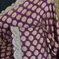 Designer georgette saree with green  stitched blouse