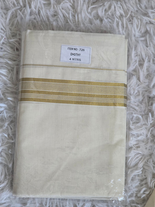 Mens mund(dhoti) gold