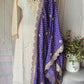 Creme color 3 pc salwar suit set