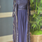 Navy blue 3 pc party wear set