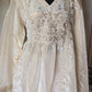 Off white 3 pc salwar suit set