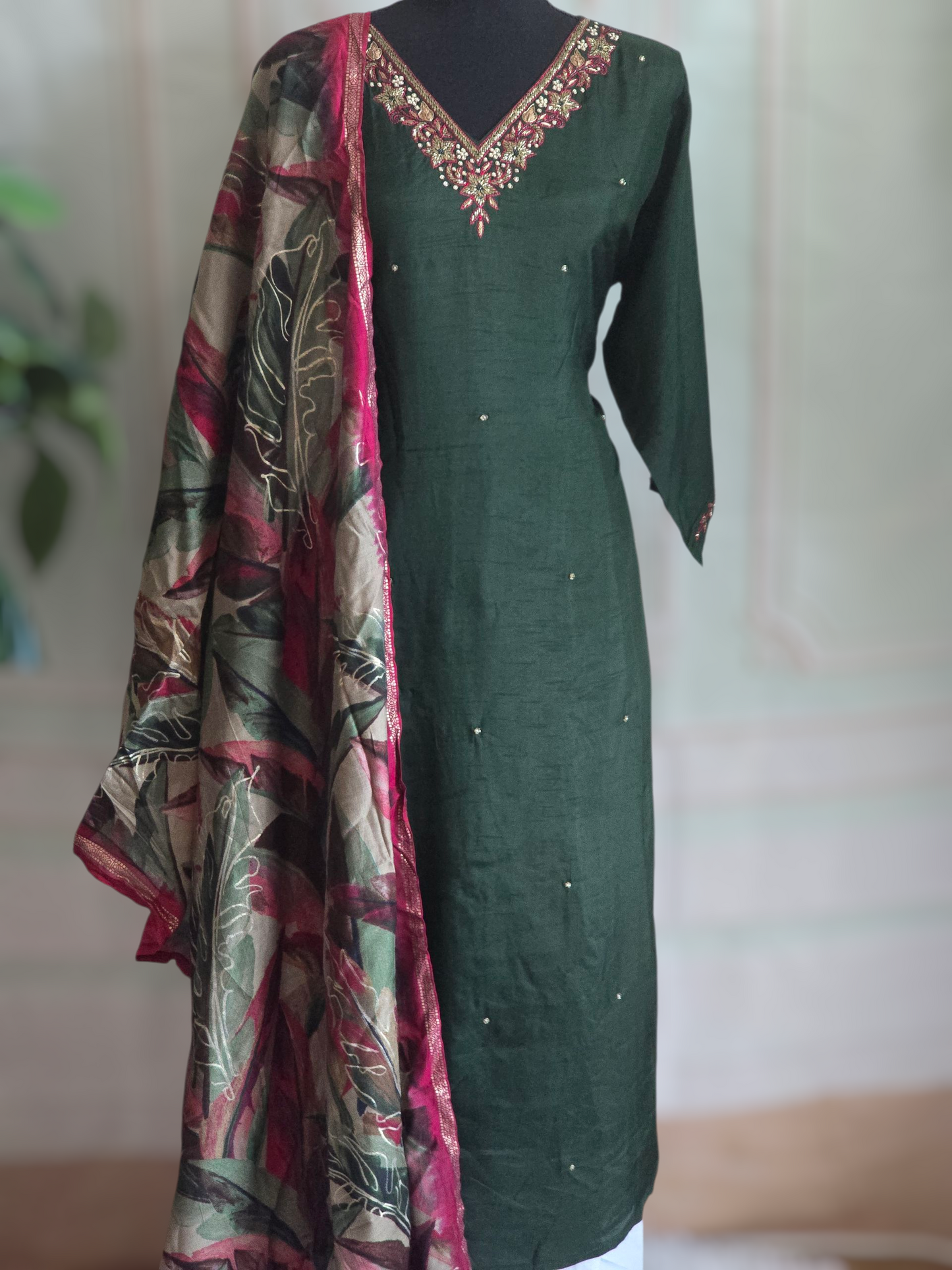 Dola silk 3 pc salwar suit set