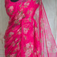 Light weight crape georgette saree with floral design