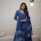 Cotton indigo 3 pc salwar suit set