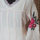 Malai chanderi  A line 3 pc salwar suit set with beautiful work