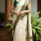 Onam set mund-black/green ( 3.85*280 length)
