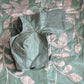 Turquish organza saree (sage green) with applique work- stitched blouse