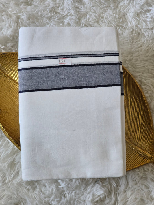 Mens mund(dhoti)bluish grey