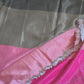 Chiffon saree with stone work- multi color shade- No Bp