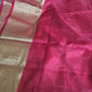Kancheepuram soft silk with gold zari border