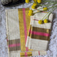 Premium Onam set mund- Gold/ pink