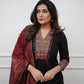 Cotton 3 pc salwar suit with yoke design