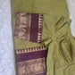 Chettinad cotton saree with stitched blouse