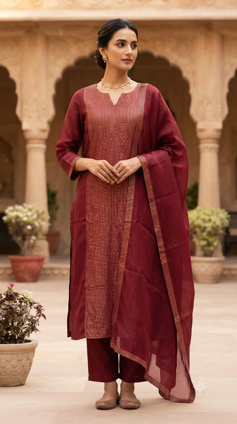 Soft tissue 3 pc salwar suit