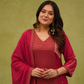Mul chanderi 3 pc salwar suit set- party wear