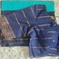 Chettinad cotton saree with stitched blouse( contrast)
