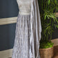 Bright grey 3 pc party wear set