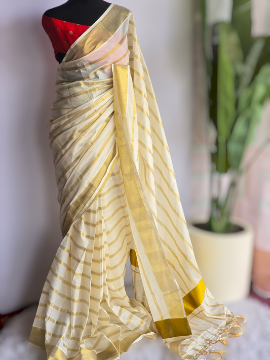 Ready to wear onam saree with BP