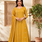Mul chanderi 3 pc salwar suit set
