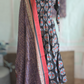 Cotton anarkali salwar suit 3 pc set