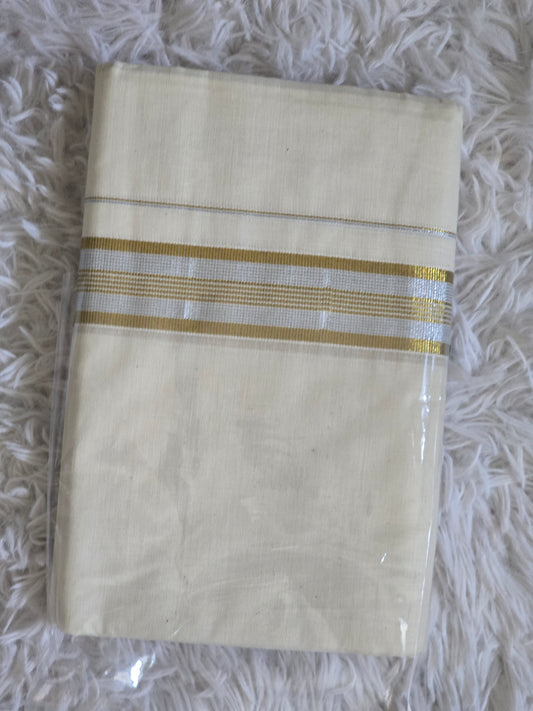 Mens mund(dhoti)gold silver