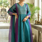 Mul chanderi 3 pc salwar suit set