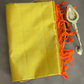Kancheepuram soft silk saree with yellow- orange combo