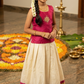 Onam skirt and top (9-12 yrs) size in the description