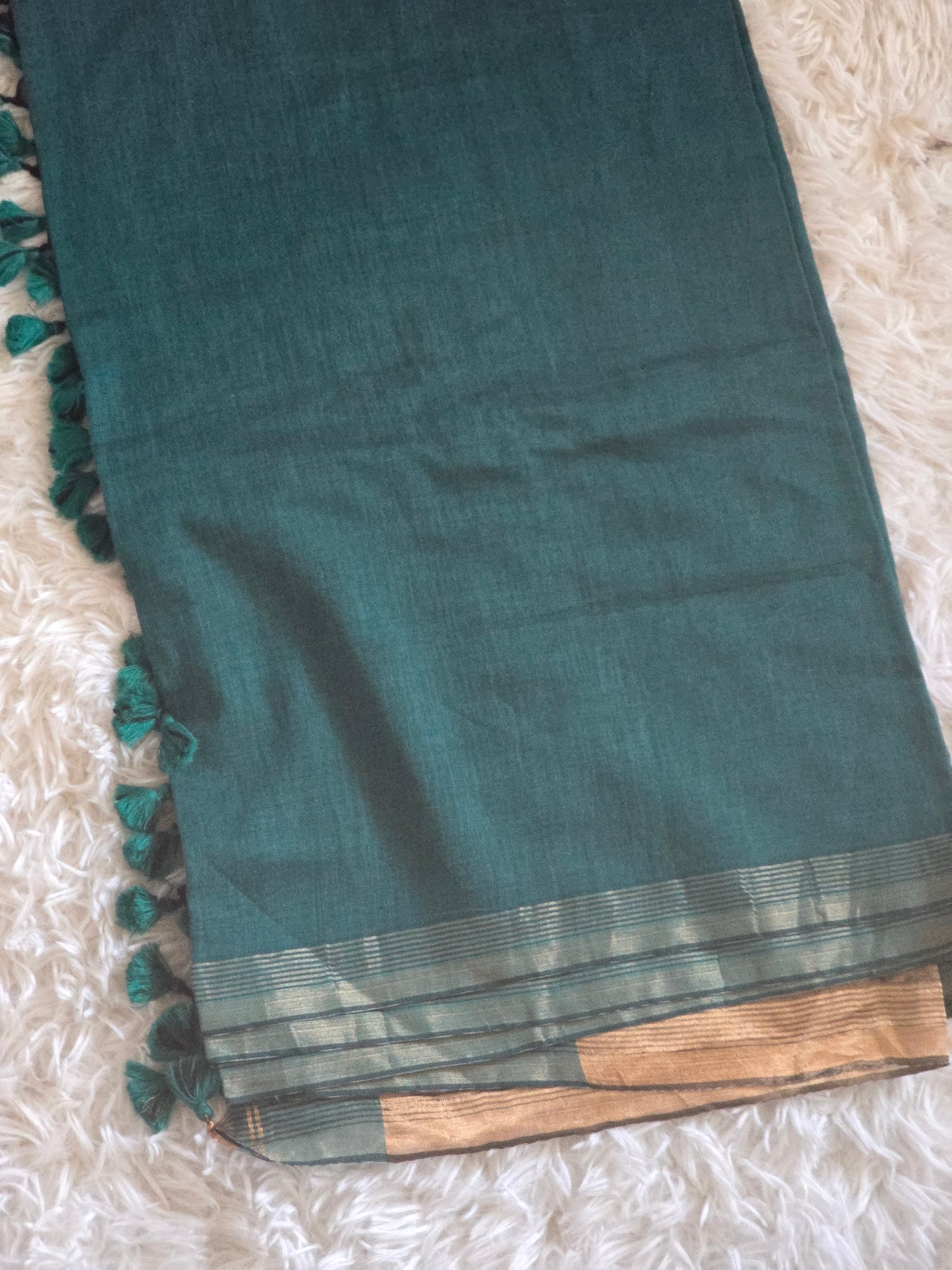 Khadi cotton saree with No BP