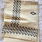 Cotton printed set saree (only (black ikkat blouse available extra)