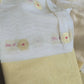 Soft Chanderi Kerala saree with golden border and butas