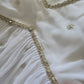 A line kurti with yoke design (white)