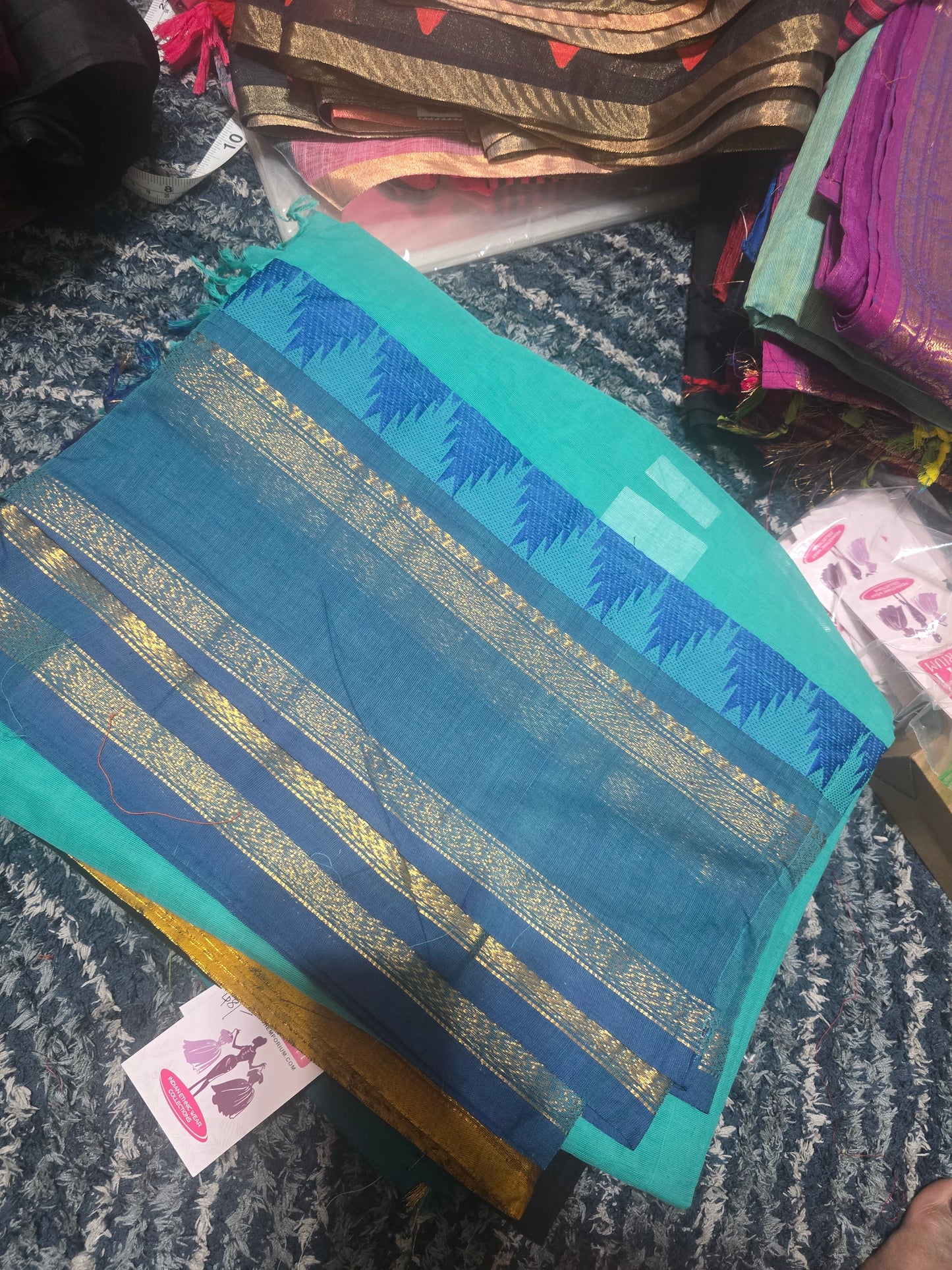 Chettinad cotton blue