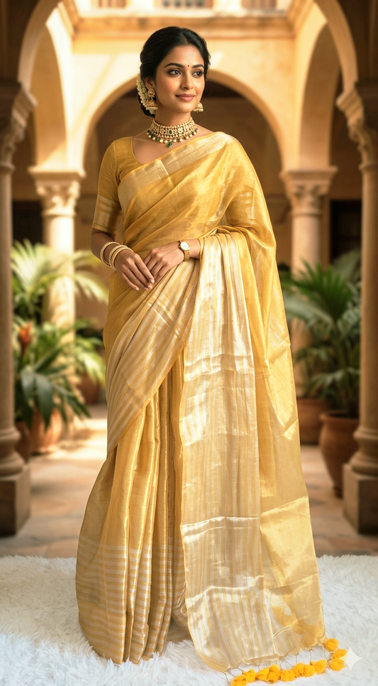 Premium cotton tissue saree - No BP