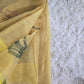 Semi organza saree with floral design