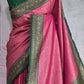 Semi katan soft silk saree with stitched blouse